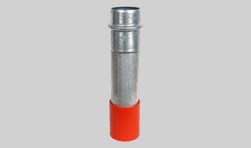 Aluminum Dig Tubes 120 Wall - 6" Male Bush Hog x Urethane Tip