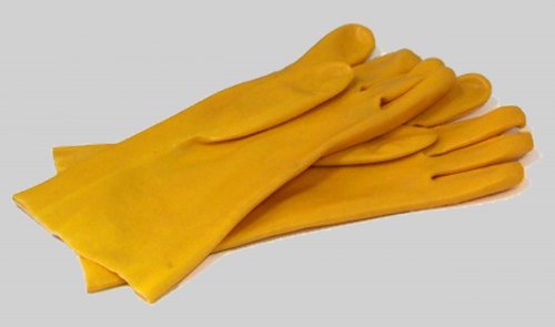 PVC Yellow Dipped Gloves